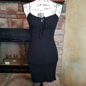 Zaful Mini Black Spaghetti Strap Dress Small 4